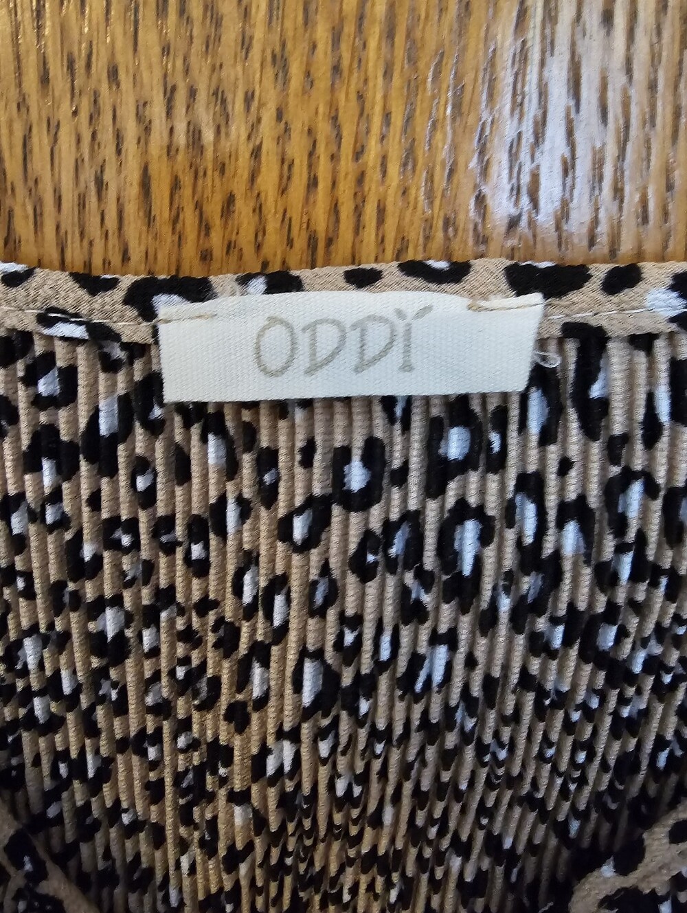 ODDI Leopard Print Spaghetti Strap Tank - Picture 4 of 4